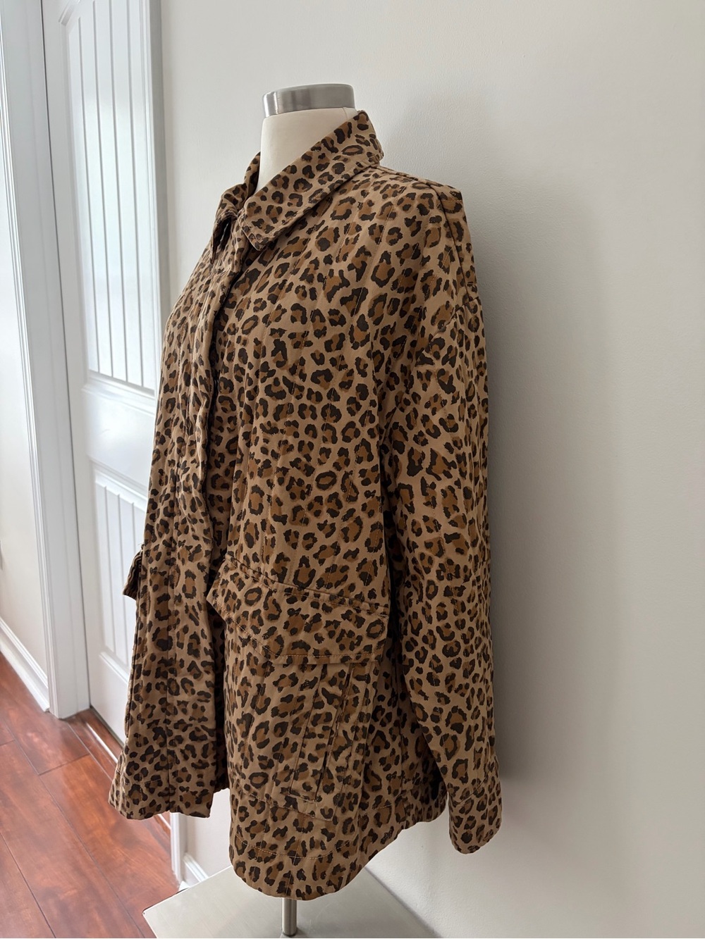 Pistola Cecile Quilted Feline Leopard Print Jacket L Boho Chic Fall Fashion - Picture 6 of 13